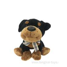 Plush Dog Black And Brown